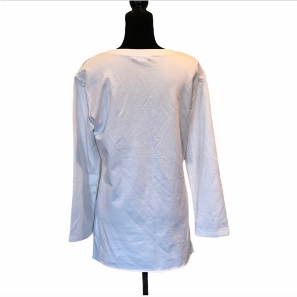 Molly Brachen casual motivational graphic white distressed sweatshirt medium - Picture 11 of 11